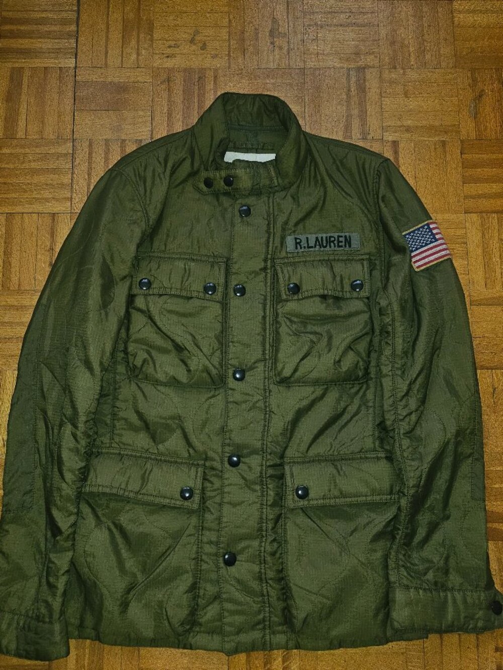 Denim & Supply Ralph Lauren Military Field Jacket - Olive Green - US S